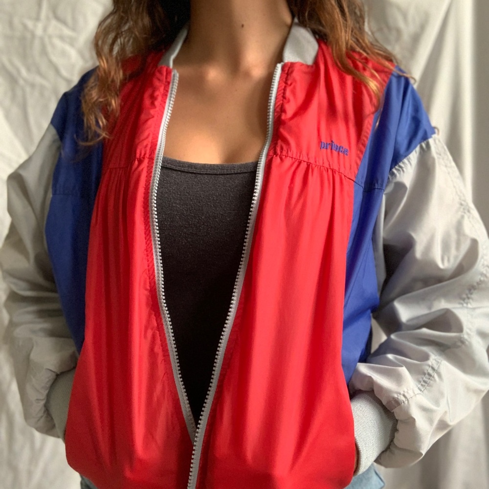 Vintage PRINCE color panel tennis jacket